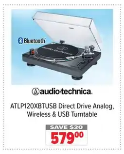 2001 Audio Video ATLP120XBTUSB Direct Drive Analog, Wireless & USB Turntable offer