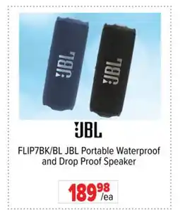 2001 Audio Video FLIP7BK/BL JBL Portable Waterproof and Drop Proof Speaker offer