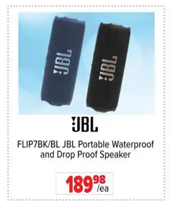 2001 Audio Video FLIP7BK/BL JBL Portable Waterproof and Drop Proof Speaker offer