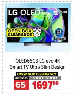 2001 Audio Video OLED65C3 65 evo 4K Smart TV Ultra Slim Design offer