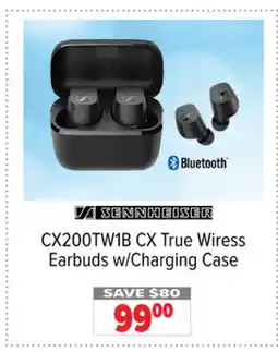 2001 Audio Video CX200TW1B Sennheiser CX True Wiress Earbuds w/Charging Case offer