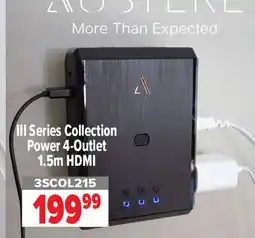 2001 Audio Video 3SCOL215 III Series Collection Power 4-Outlet 1.5m HDMI offer