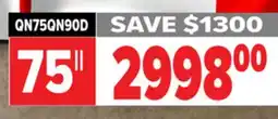 2001 Audio Video QN75QN90D Samsung 75 Neo QLED 4K offer