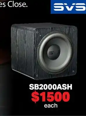 2001 Audio Video SB2000ASH SVS SUBWOOFER offer