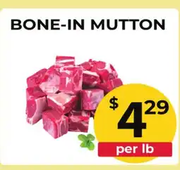 Food World Supermarket BONE-IN MUTTON offer