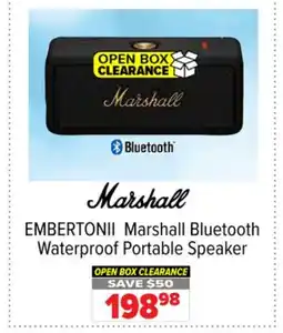 2001 Audio Video EMBERTONII Marshall Bluetooth Waterproof Portable Speaker offer