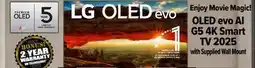 2001 Audio Video OLED55G5 55 OLED ALP11 GALLERY 4K WALL offer