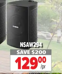 2001 Audio Video NSAW294 Yamaha Indoor/Outdoor Speakers offer