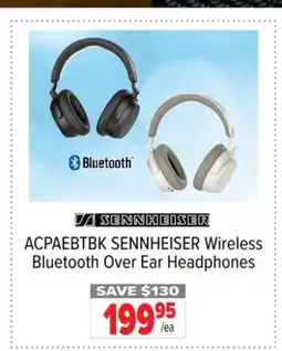 2001 Audio Video ACPAEBTBK SENNHEISER Wireless Bluetooth Over Ear Headphones offer
