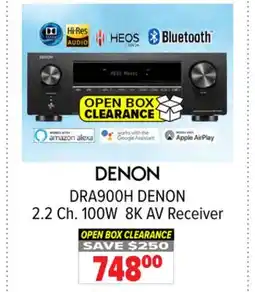 2001 Audio Video DRA900H DENON 2.2 Ch. 100W 8K AV Receiver offer
