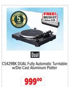 2001 Audio Video CS429BK DUAL Fully Automatic Turntable w/Die-Cast Aluminum Platter offer