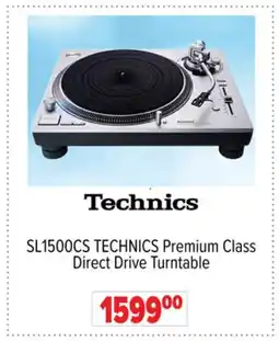 2001 Audio Video SL1500CS TECHNICS Premium Class Direct Drive Turntable offer