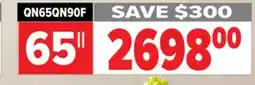 2001 Audio Video QN65QN90F Samsung 65 Neo QLED 4K TV offer