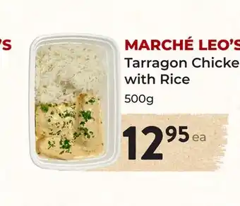 Marche Leo's MARCHÉ LEO'S Tarragon Chicken with Rice offer