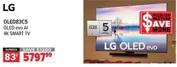 2001 Audio Video OLED83C5 83 OLED evo AI 4K SMART TV offer