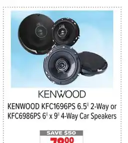 2001 Audio Video KFC1696PS 6.5 2-Way or KFC6986PS 6 x 9 4-Way Car Speakers offer