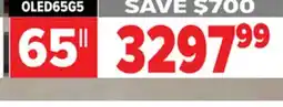 2001 Audio Video OLED65G5 LG 65 OLED evo AI G5 4K Smart TV 2025 offer