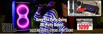 2001 Audio Video PARTYBOX520 JBL PARTY BOXES offer