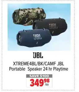 2001 Audio Video XTREME4BL/BK/CAMF JBL Portable Speaker 24 hr Playtime offer