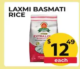Food World Supermarket LAXMI BASMATI RICE offer