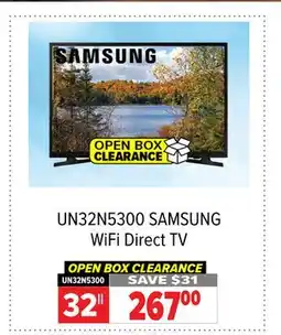 2001 Audio Video UN32N5300 32 SAMSUNG WiFi Direct TV offer