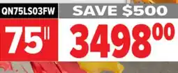 2001 Audio Video QN75LS03FW SAMSUNG 75 New QLED 4K offer