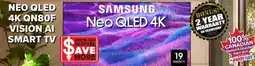 2001 Audio Video QN65QN80F SAMSUNG 65 NEO QLED 4K QN80F VISION AI SMART TV offer