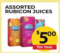 Food World Supermarket ASSORTED RUBICON JUICES offer