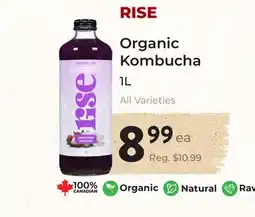 Marche Leo's RISE Organic Kombucha offer
