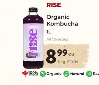 Marche Leo's RISE Organic Kombucha offer