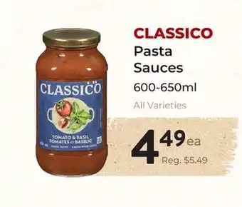 Marche Leo's CLASSICO Pasta Sauces offer