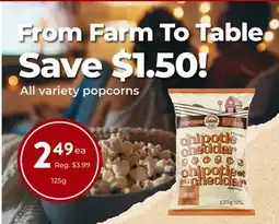 Marche Leo's All variety popcorns offer