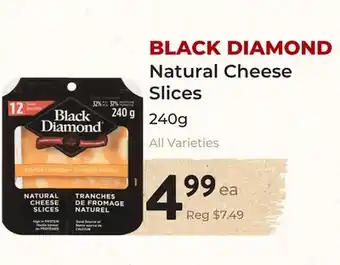 Marche Leo's BLACK DIAMOND Natural Cheese Slices offer