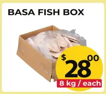 Food World Supermarket BASA FISH BOX offer