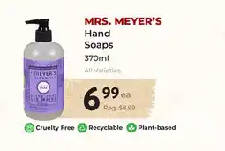 Marche Leo's MRS. MEYER'S Hand Soaps offer