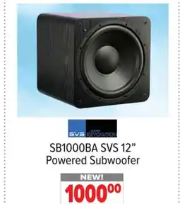 2001 Audio Video SB1000BA SVS 12 Powered Subwoofer offer