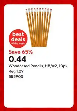 Staples Woodcased Pencils, HB/#2, 10pk offer