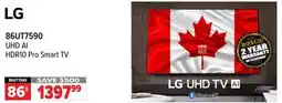 2001 Audio Video 86UT7590 LG 86 UHD AI HDR10 Pro Smart TV offer