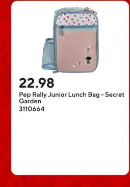 Staples Pep Rally Junior Lunch Bag - Secret Garden offer