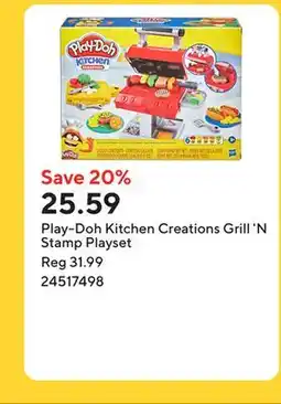 Staples Play-Doh Kitchen Creations Grill 'N Stamp Playset offer