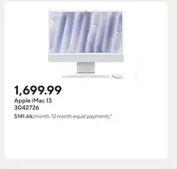 Staples Apple iMac 13 offer