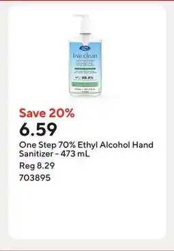 Staples One Step 70% Ethyl Alcohol Hand Sanitizer - 473 mL offer