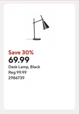 Staples Desk Lamp, Black offer