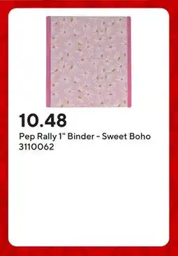 Staples Pep Rally 1 Binder - Sweet Boho offer