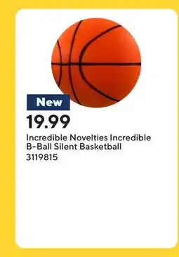 Staples Incredible Novelties Incredible B-Ball Silent Basketball offer