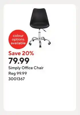 Staples Simply Office Chair offer