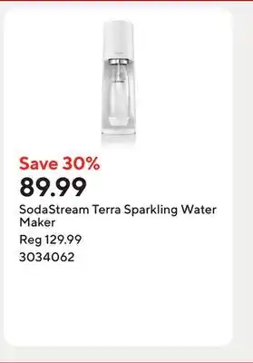 Staples SodaStream Terra Sparkling Water Maker offer