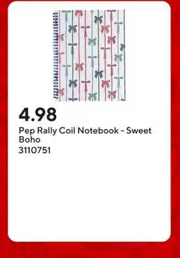 Staples Pep Rally Coil Notebook - Sweet Boho offer