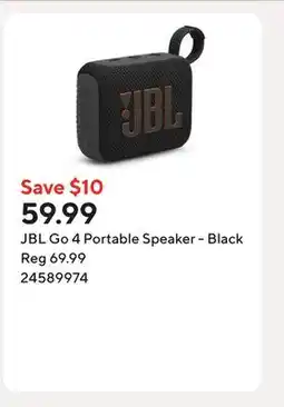 Staples JBL Go 4 Portable Speaker - Black offer