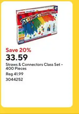 Staples Straws & Connectors Class Set - 400 Pieces offer